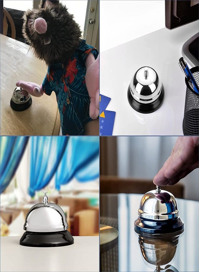 SCHUBERT Call Bell Front Desk Silver Metal Ringing Service Bell, for Hotels, Offices, Pet Dog Training, Schools, Reception, Restaurants, Warehouses, Elderly and Kids Hospitals. 1PC - Image 4